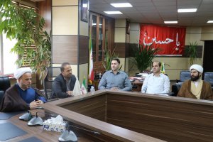 نشست صمیمانه شهردار فردوسیه با امام جمعه بخش جوقین و ائمه جماعت